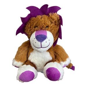 Hugable PWS Prader Willi Syndrome Lion Purple 12” Plush Stuffed Animal